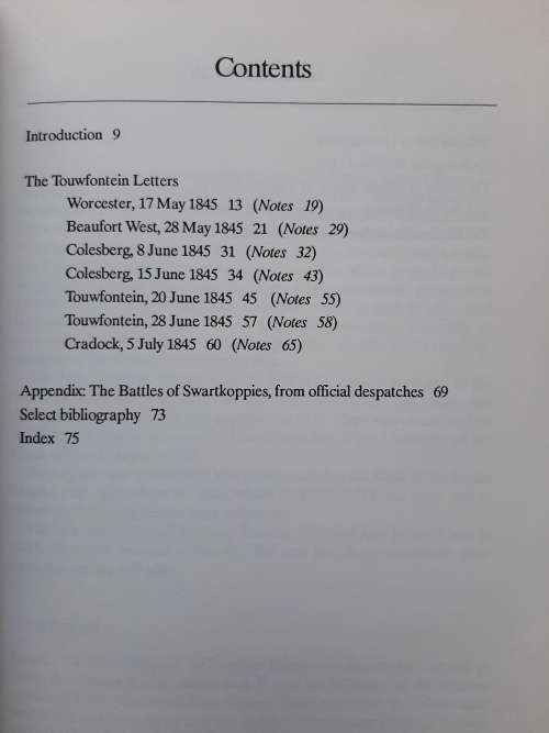 The Touwfontein Letters of William Porter Edited by Karel Schoeman
