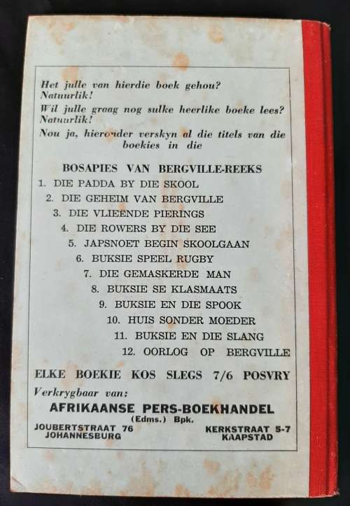 Buksie & die Spook(Die Bosapies van Bergville-reeks No.9) by Topsy Smith