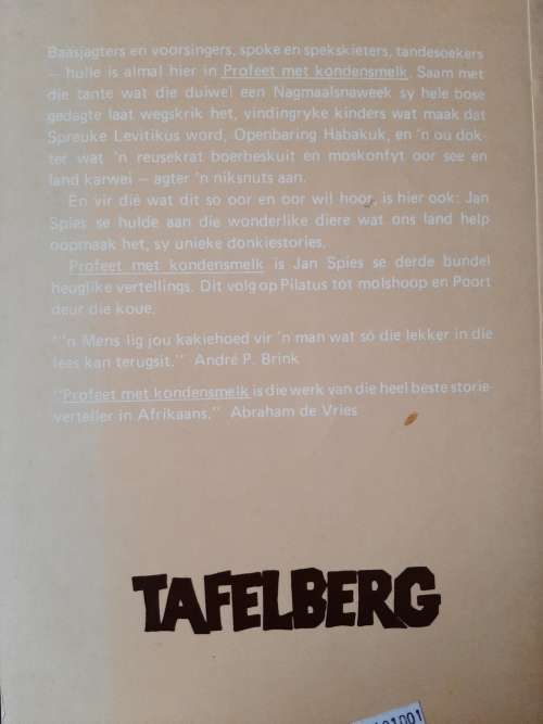 Profeet met Kondensmelk by Jan Spies