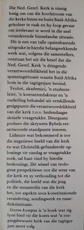 Storm-Kompas by Prof. Nico J. Smith, Dr. F.E. O`Brien Geldenhuys & Dr. Piet Meiring