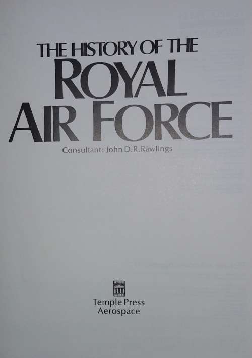 The History of the Royal Air Force