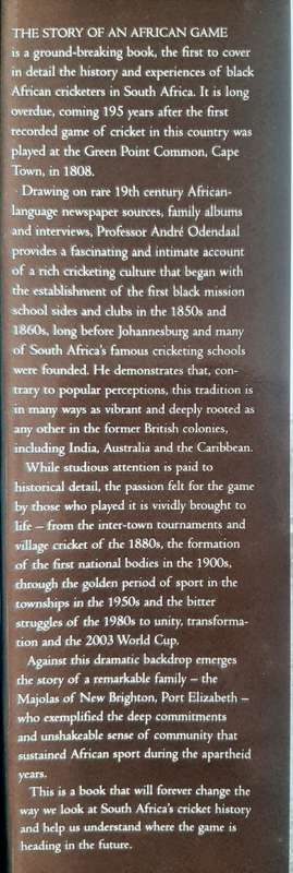 The Story of an African Game by André Odendaal