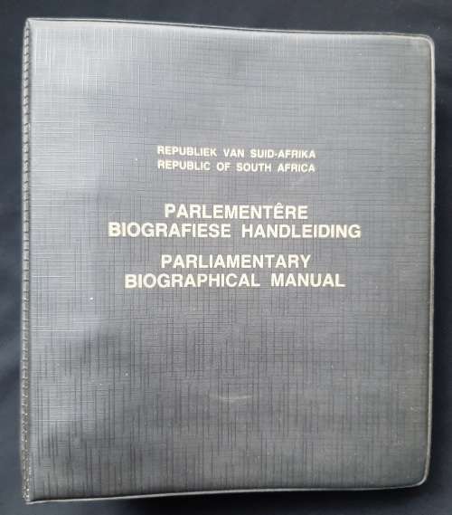 Parlementêre Biografiese Handeleiding/Parliamentary Biographical Manual 1986