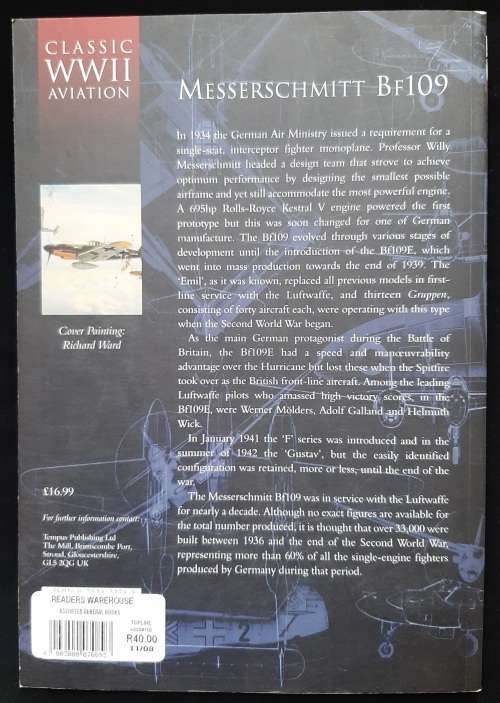 Messerschmitt BF109 by Edward Shacklady(General Editor)