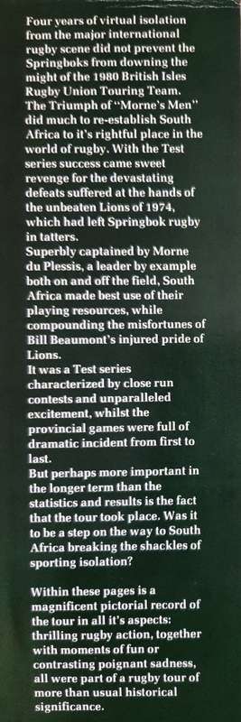 Springbok Triumph : Lions tour of South Africa - Photographed by John Rubython & Miles Bishop