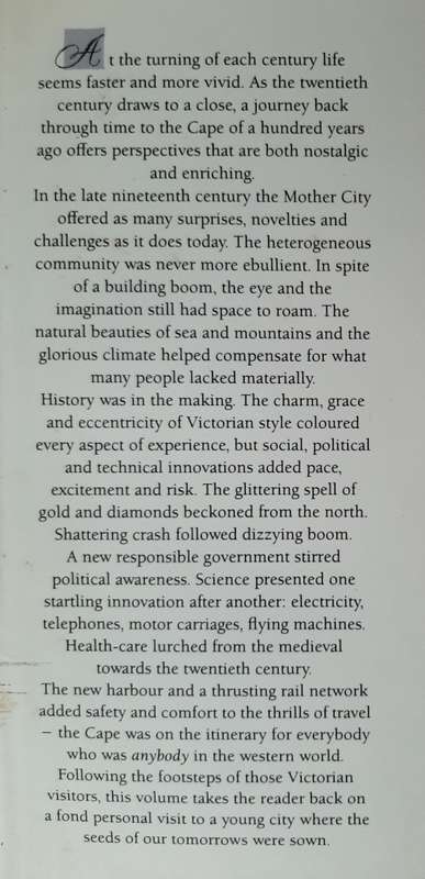 Victorian Life at the Cape 1870-1900 by Catherine Knox, Illustrations by Cora Coetzee