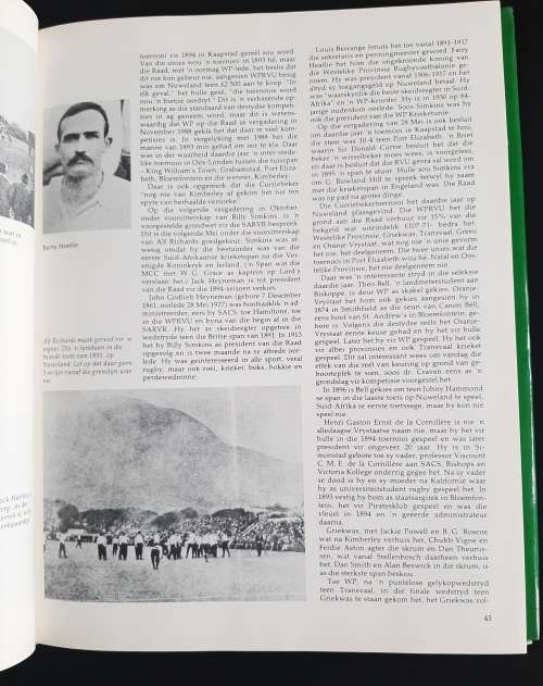 Rugby in Suid-Afrika: `N Geskiedenis 1861-1988 by Paul Dobson