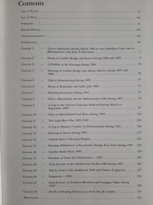 The African Hunting & Travel Journals of JBS Greathead 1884-1910 Edited by DW Gess