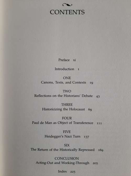 Representing The Holocaust: History, Theory, Trauma by Dominick LaCapra
