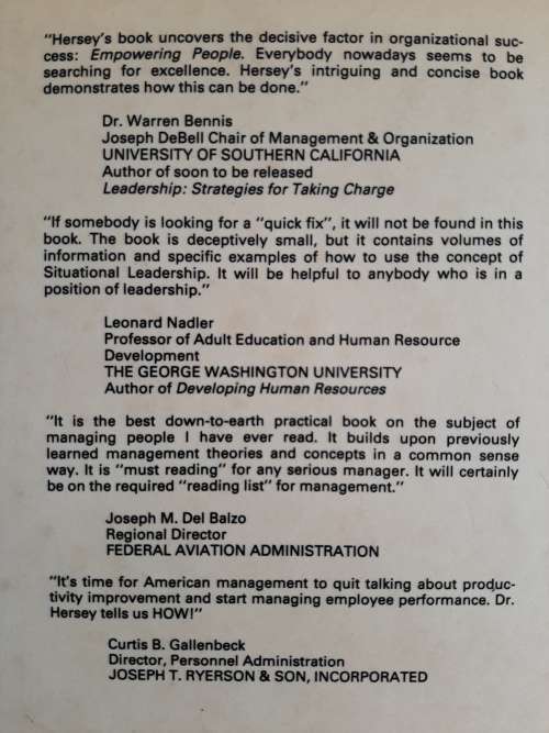 The Situational Leader...The other 59 minutes... by Dr. Paul Hersey