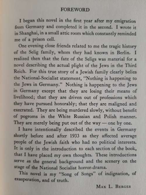 Cold Pogrom by Max L. Berges Translated from the German by Benjamin R. Epstein