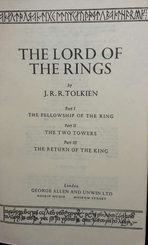 The Lord of the Rings - J R R Tolkien