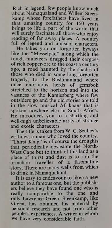 Land of the Thirst King by Willem Steenkamp