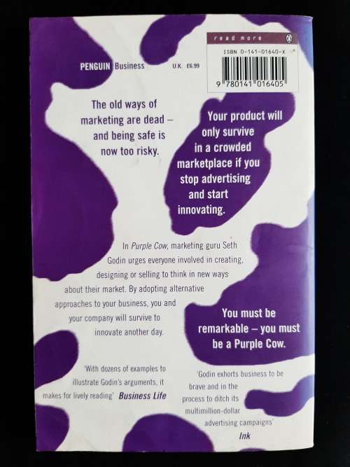 Purple Cow: Transform Your Business by Being Remarkable by Seth Godin