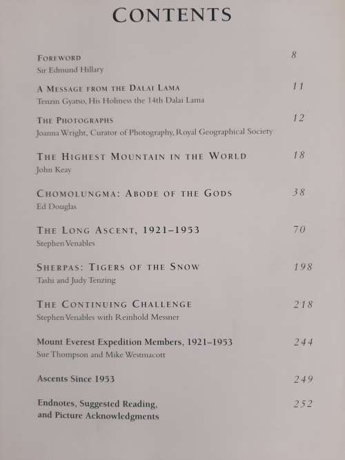 Everest: Summit of Achievement by Stephen Venables Foreword by Sir Edmund Hillary