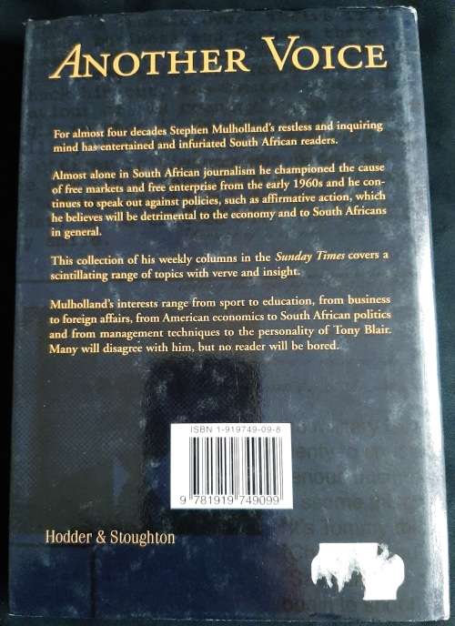 Another Voice by Stephen Mulholland Foreword by Harry Oppenheimer
