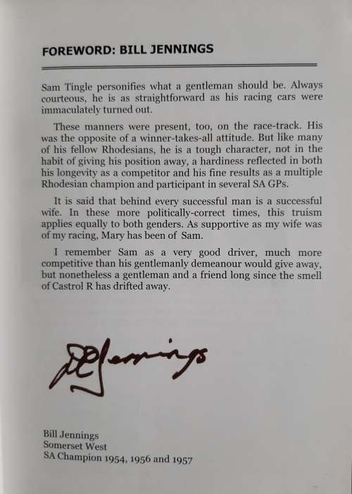 `Love First, Tingle Second` Sam Tingle`s Motorsport Scrapbook by Greg Mills