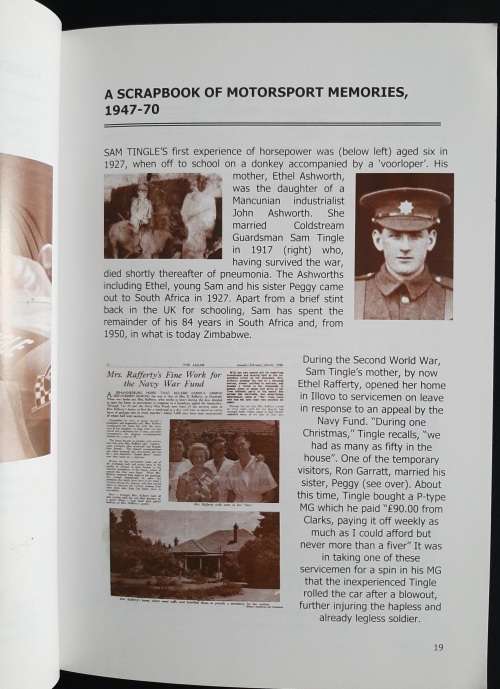 `Love First, Tingle Second` Sam Tingle`s Motorsport Scrapbook by Greg Mills