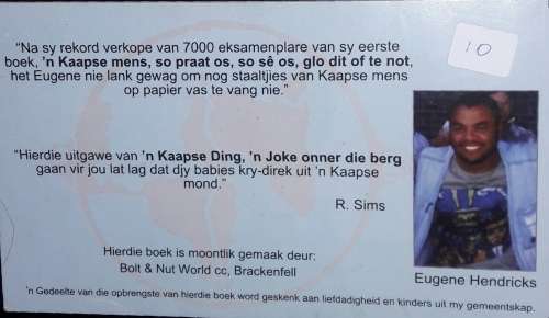 `n Kaapse Ding - `n joke onner die berg - Eugene Hendricks