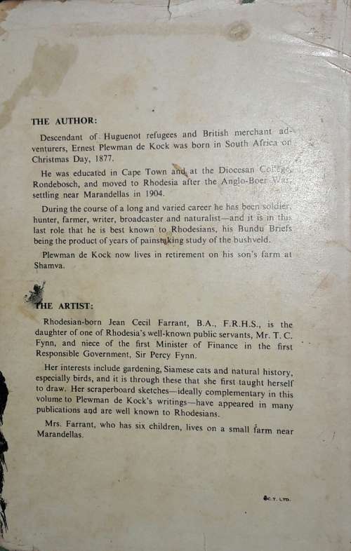 Bundu Briefs - Plewman De Kock SIGNED