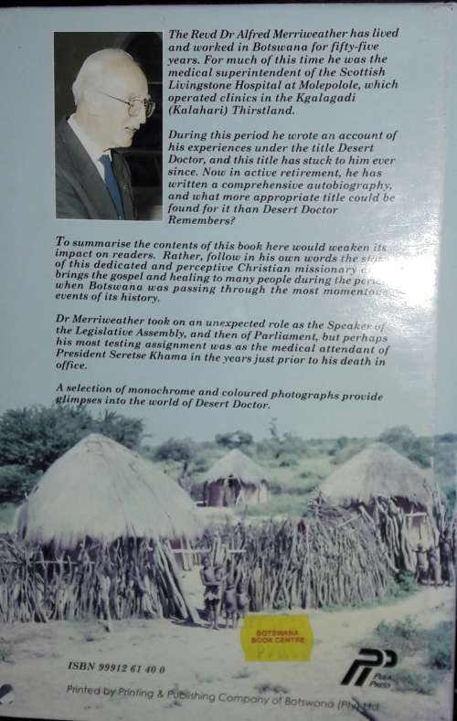 Desert Doctor Remembers - Alfred Merriweather