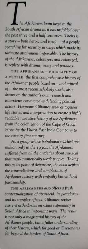 The Afrikaners: Biography of a People by Herman Giliomee