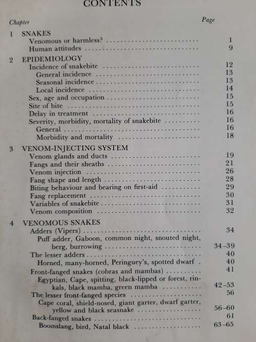 Snakes & Snakebite by John Visser & David S. Chapman
