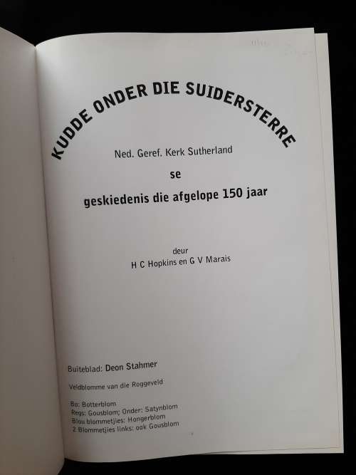 Kudde Onder Die Suidersterre by H.C. Hopkins & G.V. Marais