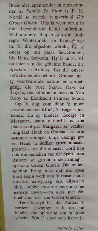 Die Groen Ghoen by P.H. Nortje