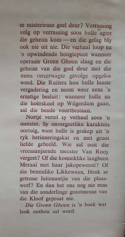 Die Groen Ghoen by P.H. Nortje