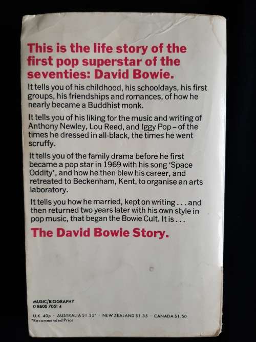The David Bowie Story by George Tremlett