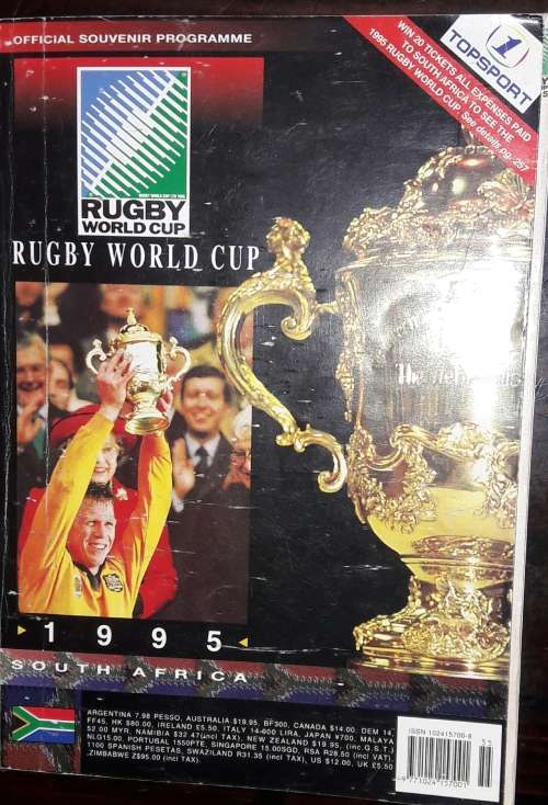 Official Souvenir Programme - Rugby World Cup 1995 South Africa