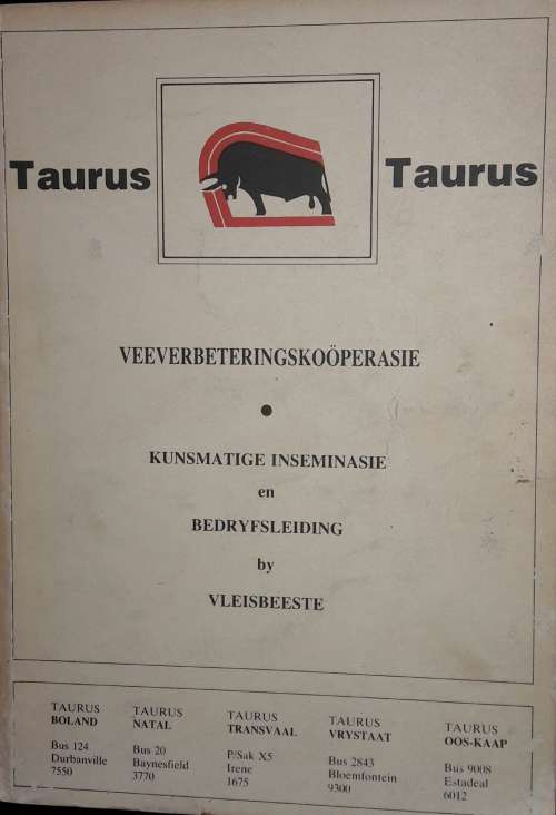Livestock Improvement Co-operative - Notes On Artificial Insemination and Management