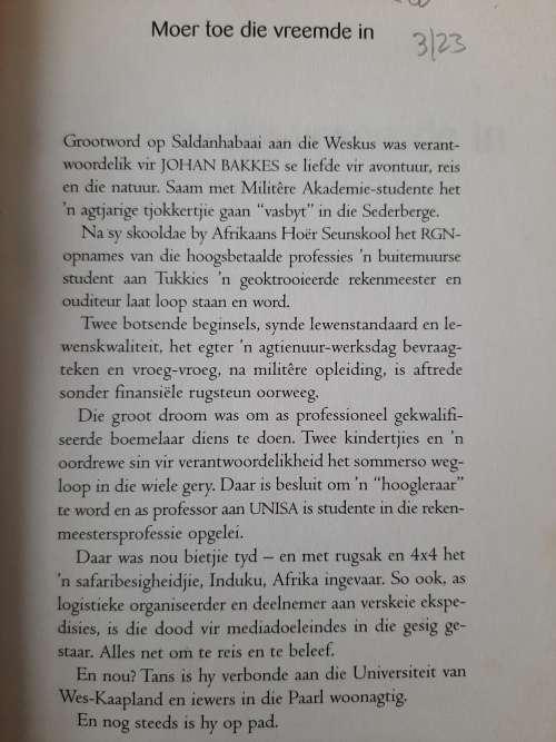 Moer toe die Vreemde in by C. Johan Bakkes