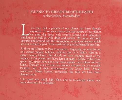 Journey to The Centre of The Earth: The New Geology by Martin Redfern