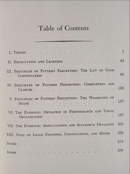 Emotion & Meaning in Music by Leonard B. Meyer