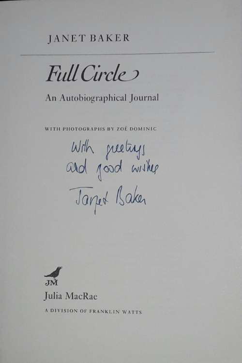 Full Circle - Janet Baker