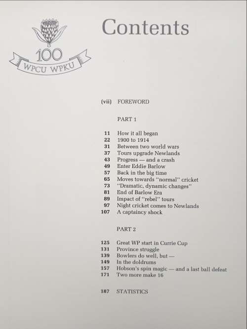 W.P. Cricket: 100~Not Out by A.C. Parker