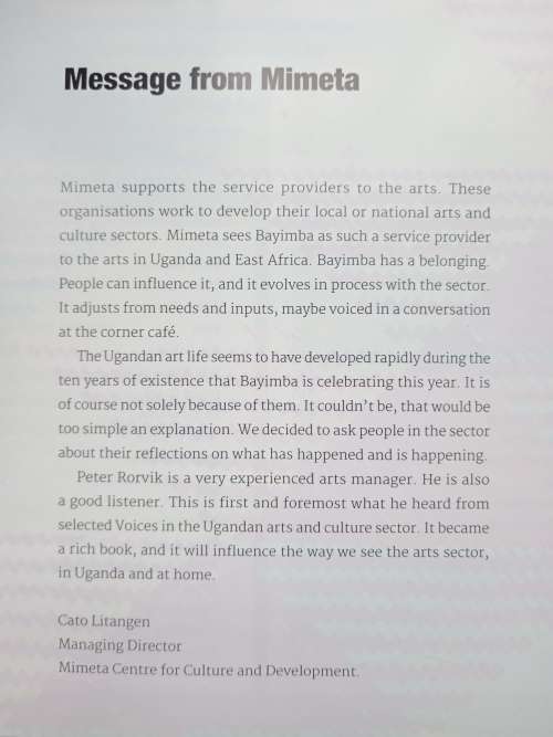 Voices: Reflections on Art & Culture in Uganda Compiled/Edited by Peter Rorvik
