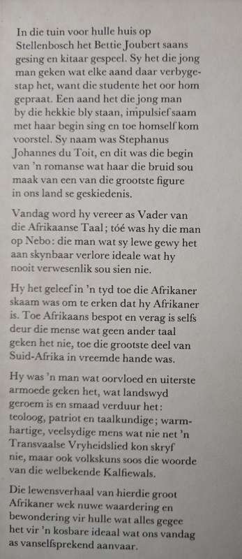 Man op Nebo: Die verhaal van S.J. du Toit deur Mione du Toit