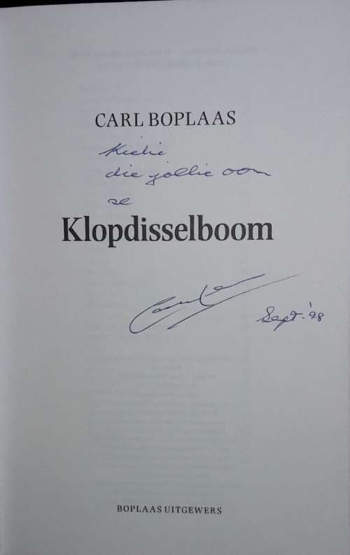 Klopdisselboom - Carl Boplaas