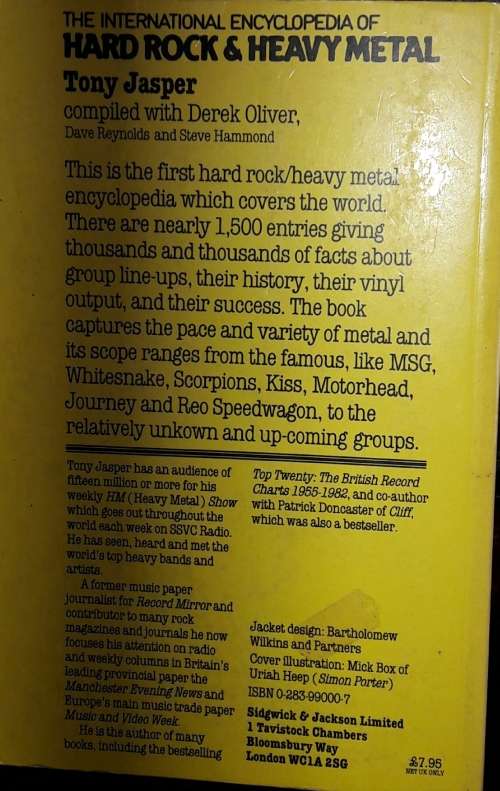 The International Encyclopedia of Hard Rock and Heavy Metal - Tony Jasper and Derek Oliver