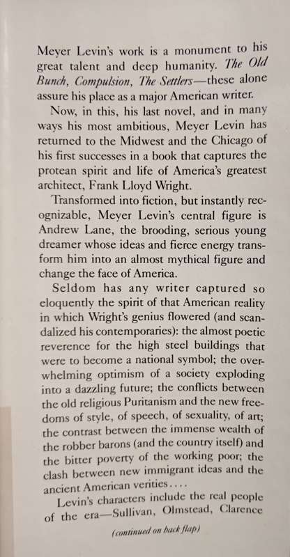 The Architect by Meyer Levin