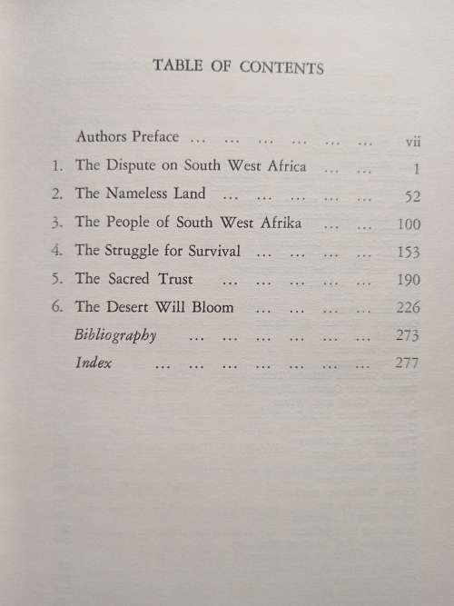 South West: The Last Frontier in Africa by Eschel Rhoodie