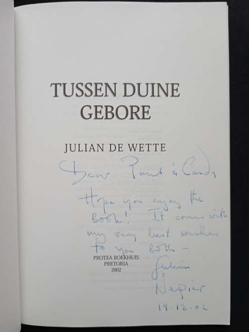 Tussen Duine Gebore by Julian de Wette