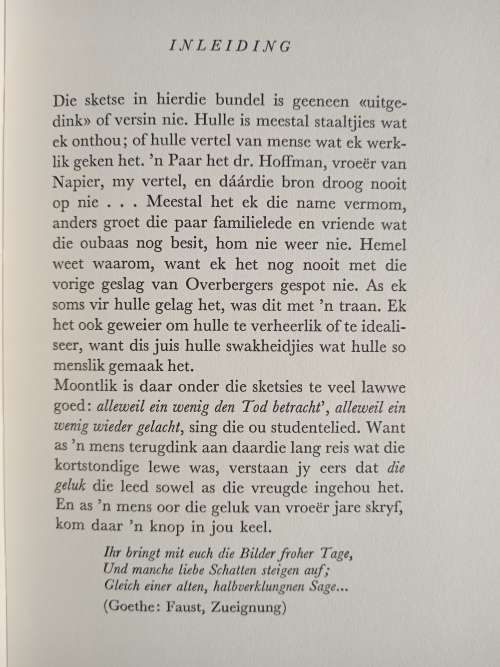 Overbergse Eergister by C.G.S. de Villiers with a Foreword by Audrey Blignault