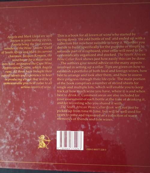 The South African Wine Cellar Book by Angela & Mark Lloyd, & Jacques Kempen