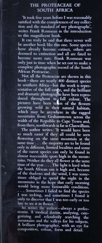 The Proteaceae of South Africa by Frank Rousseau