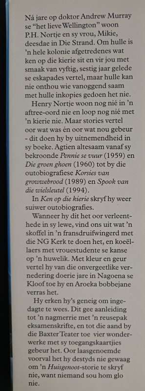 Ken op die kierie by P.H. Nortje