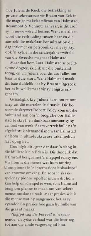 Vlugtyd van die Bosvoël by Nickey van Schalkwyk